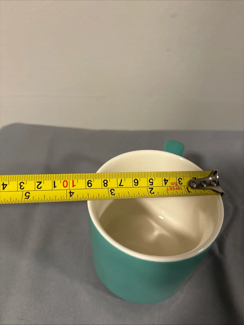 Starbucks Teal Ceramic Mug with Green Siren Logo